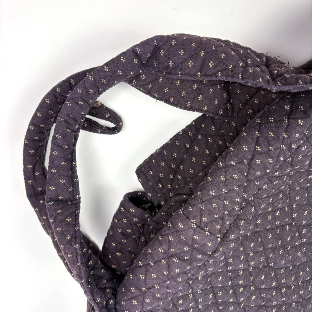 VTG Vera Bradley Garment Bag Indiana Tag Retired Fall of 1990 Black Purple Green